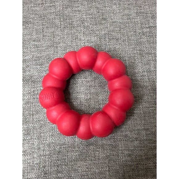 Red Kong Dog Chew Toy Ring Durable Rubber 5" Interactive Play & Teething - Picture 1 of 4